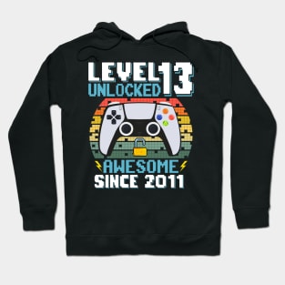 Level 13 Unlocked Awesome Since 2011 Hoodie